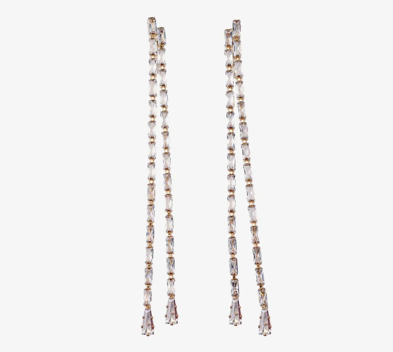 Swingy Diamond Tennis Duster Earrings 
