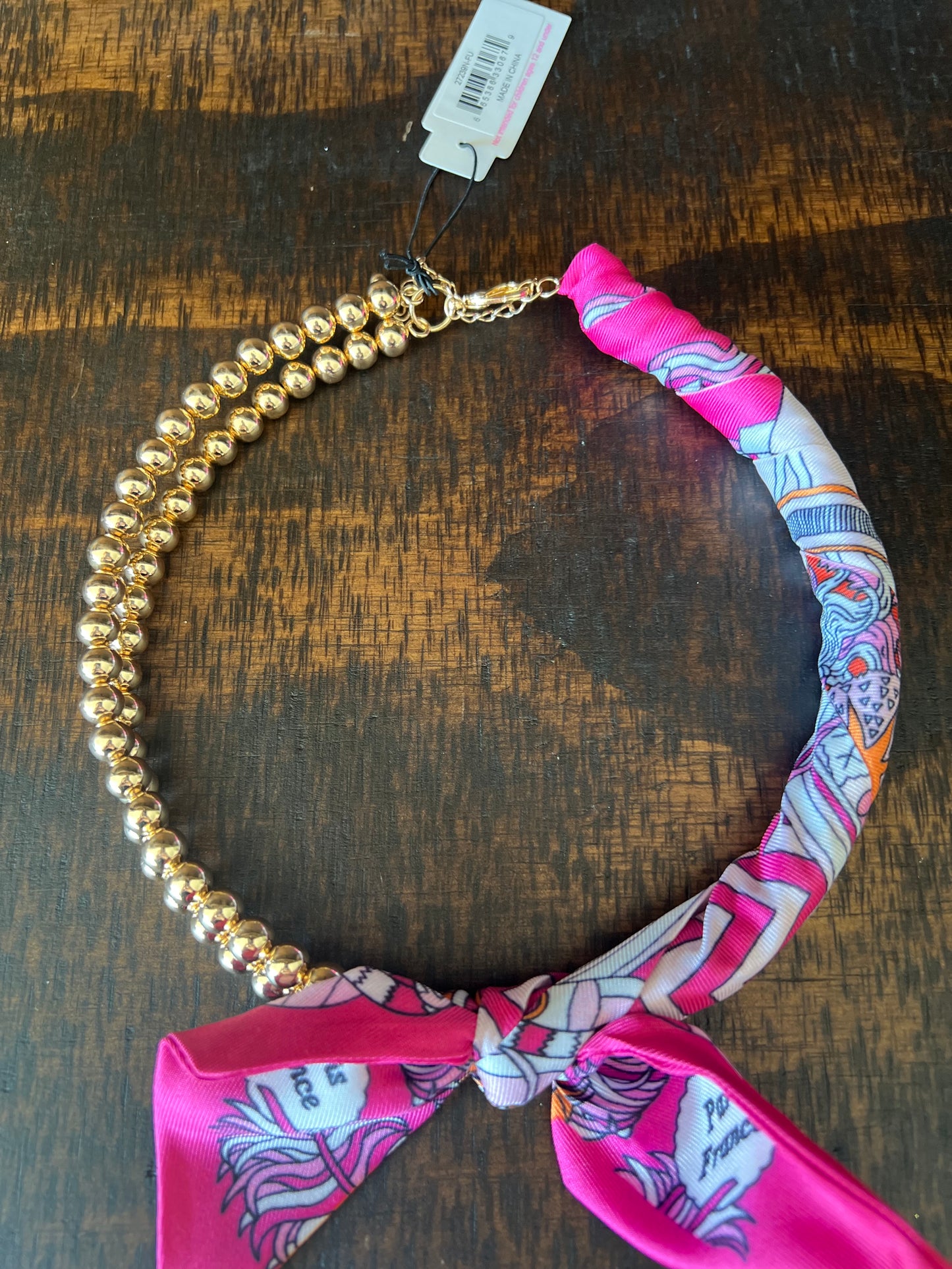 Cassie Belp Bead Scarf Necklace