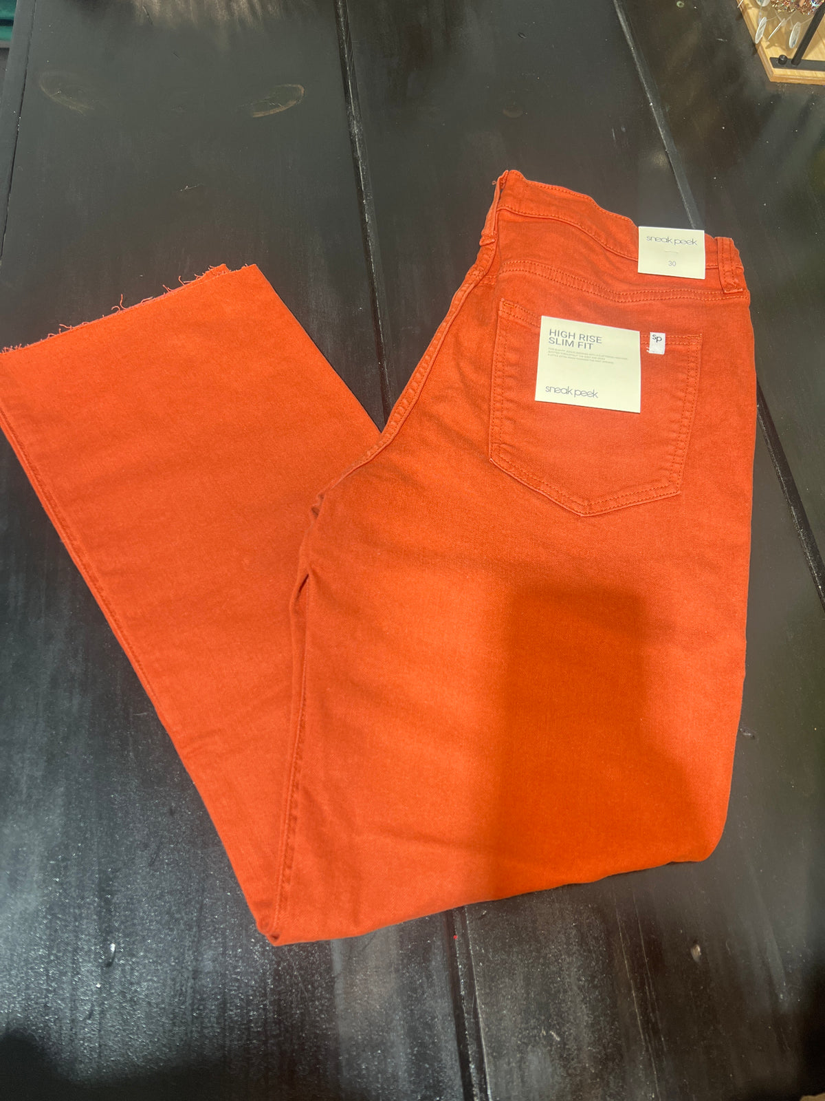 High Rise Slim Fit Jeans