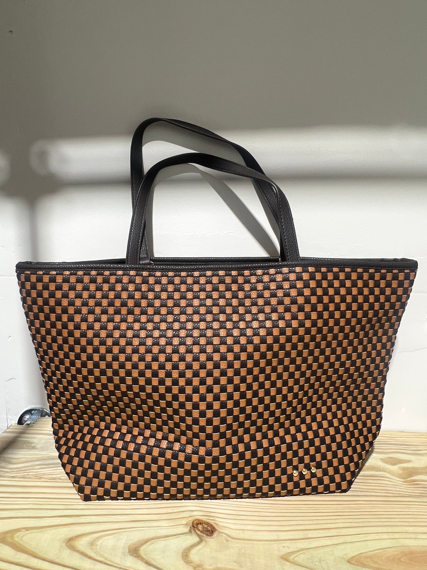 Woven Tiffany Organizer Tote Bag