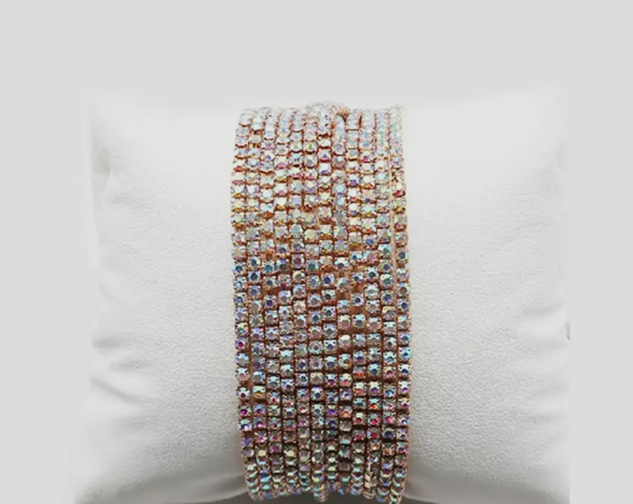 12 Layer Strand Stretch Crystal Stone Bracelets