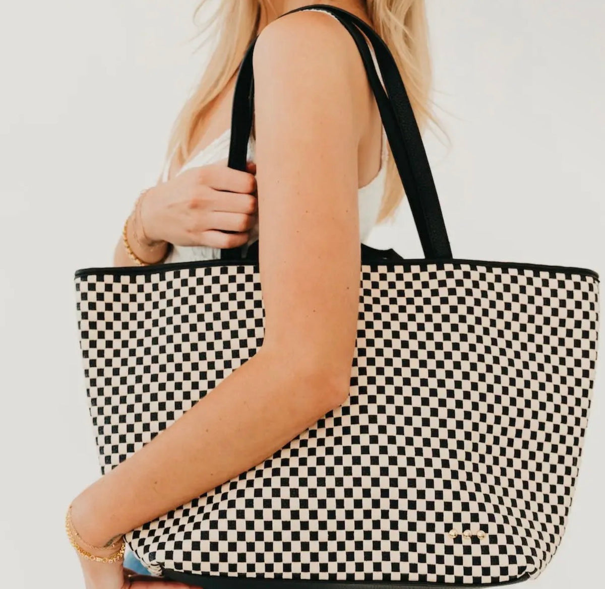 Woven Tiffany Organizer Tote Bag