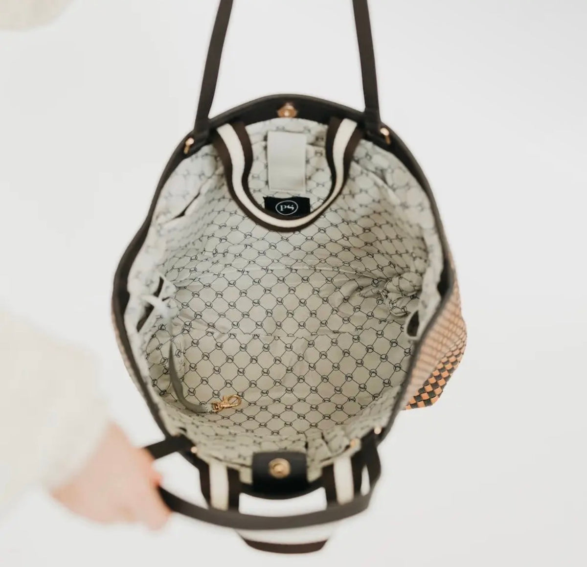 Woven Tiffany Organizer Tote Bag