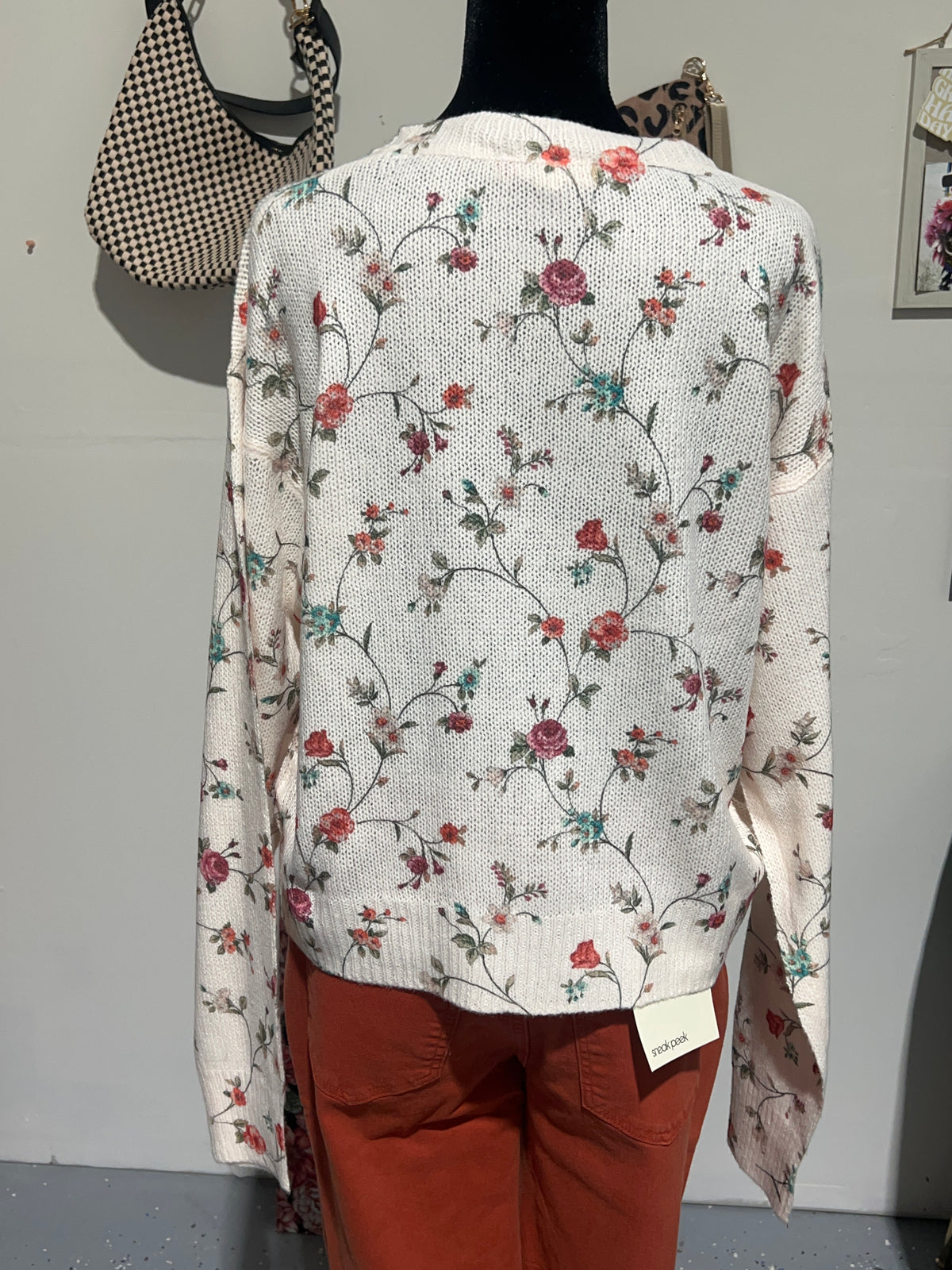 Floral Lightweight Long sleeve sweater