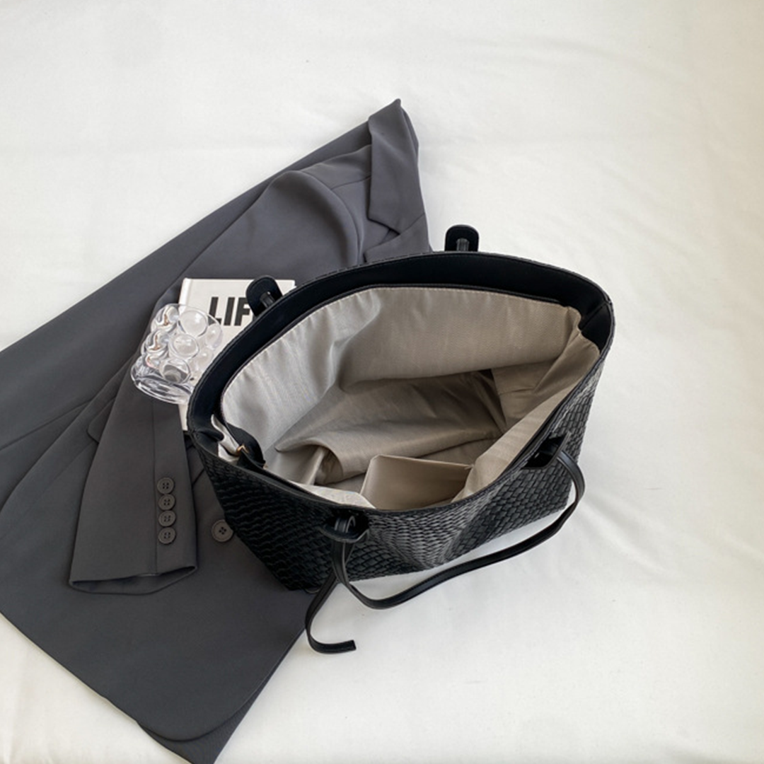 Large Capacity Woven Vintage Shoulder Tote Bag ZK3103