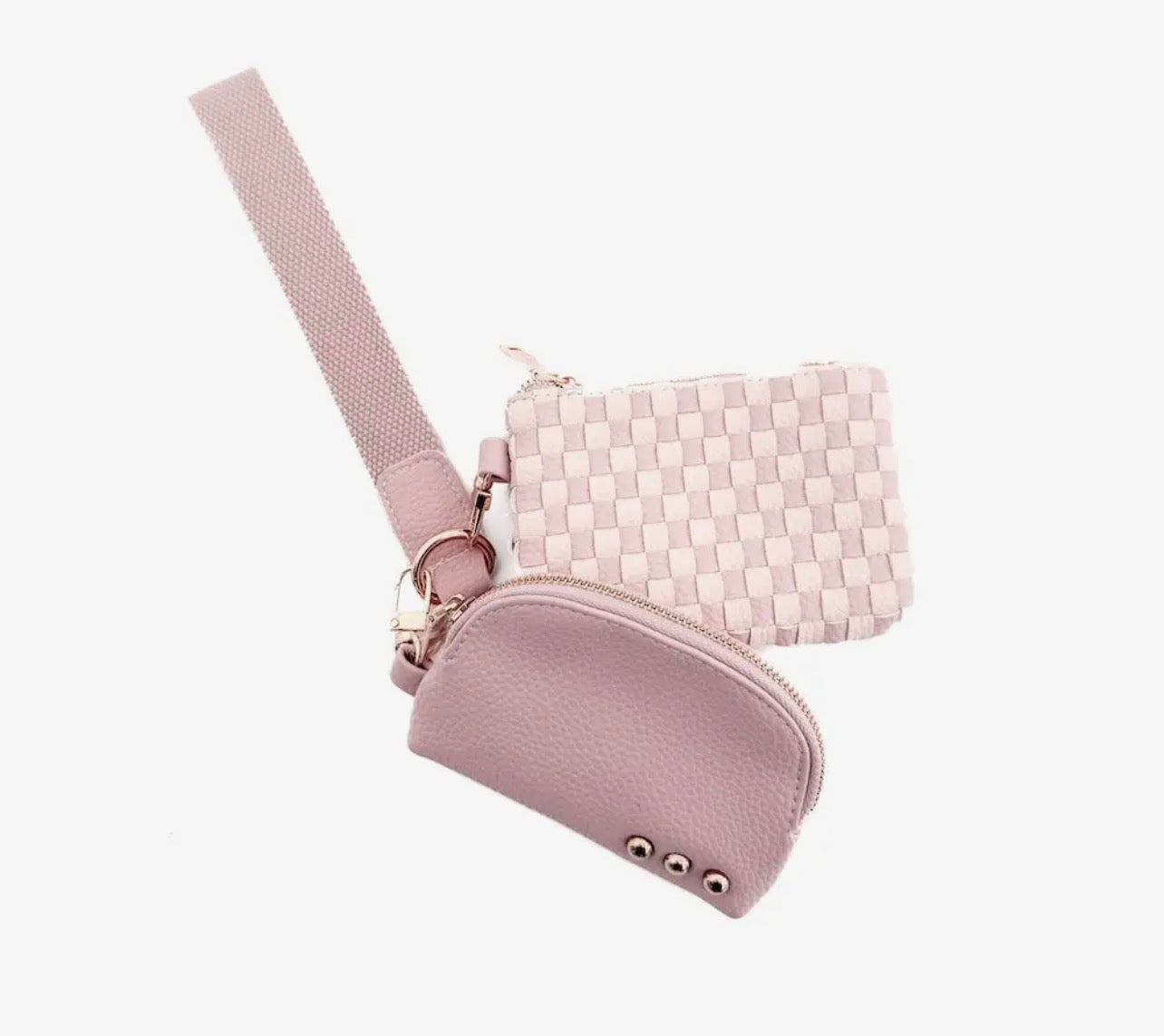 Wanderlust Woven Dual Pouch Wristlet