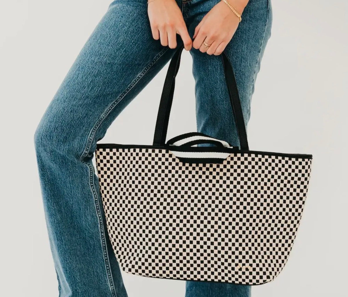 Woven Tiffany Organizer Tote Bag