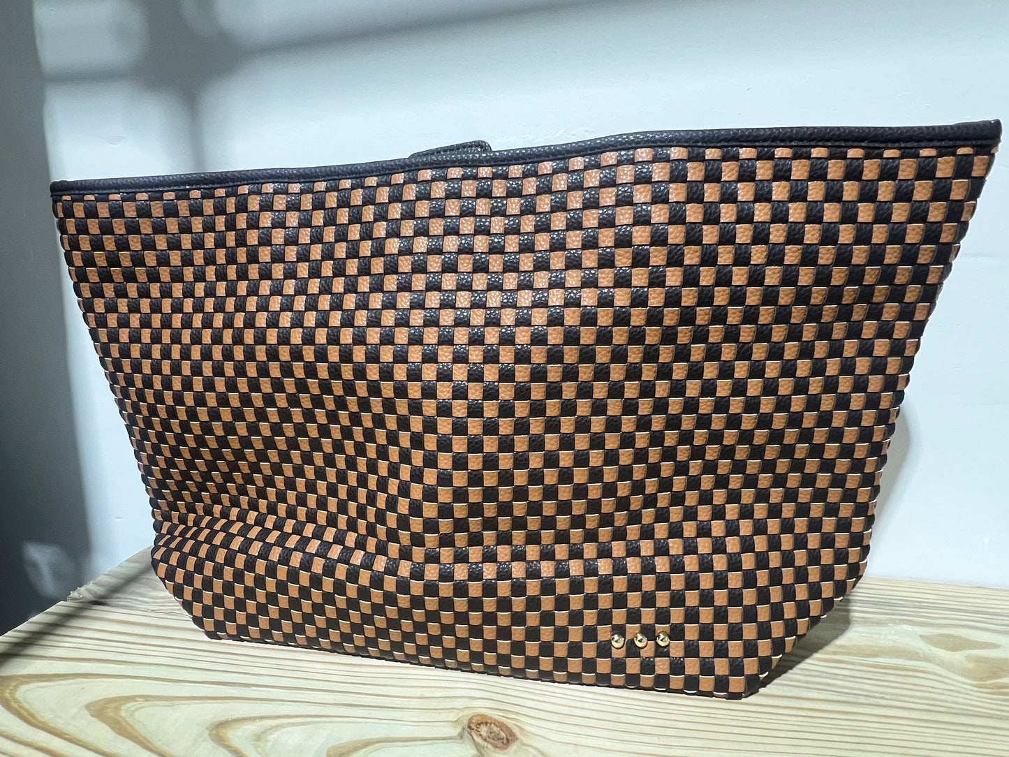 Woven Tiffany Organizer Tote Bag