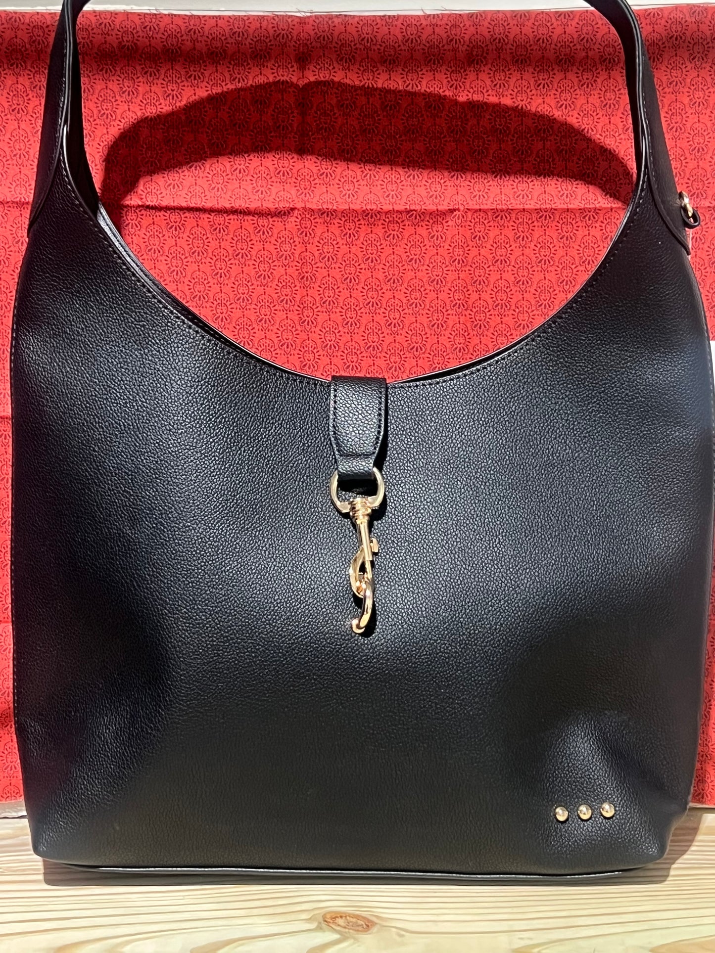 Haddie  Hobo Vegan Leather Tote