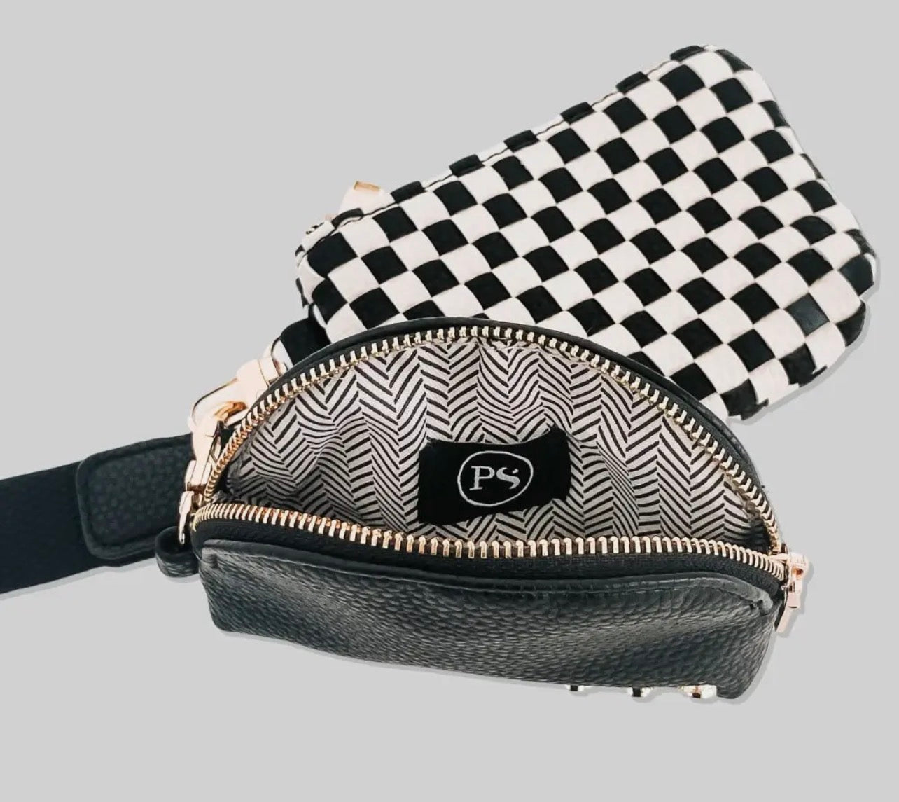 Wanderlust Woven Dual Pouch Wristlet