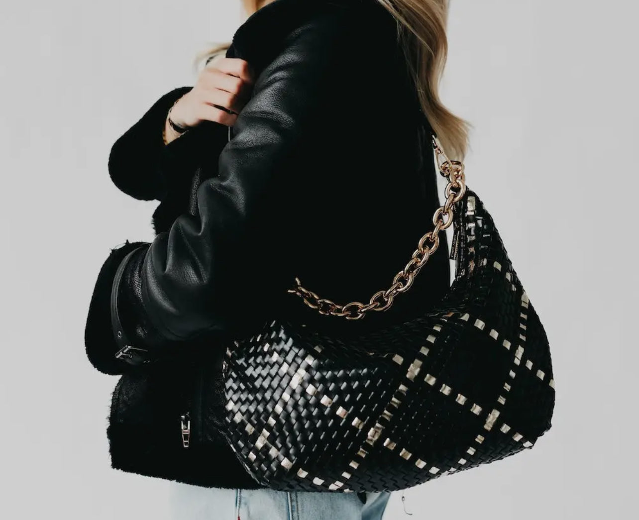 Sienna Slouchy Woven Shoulder Bag