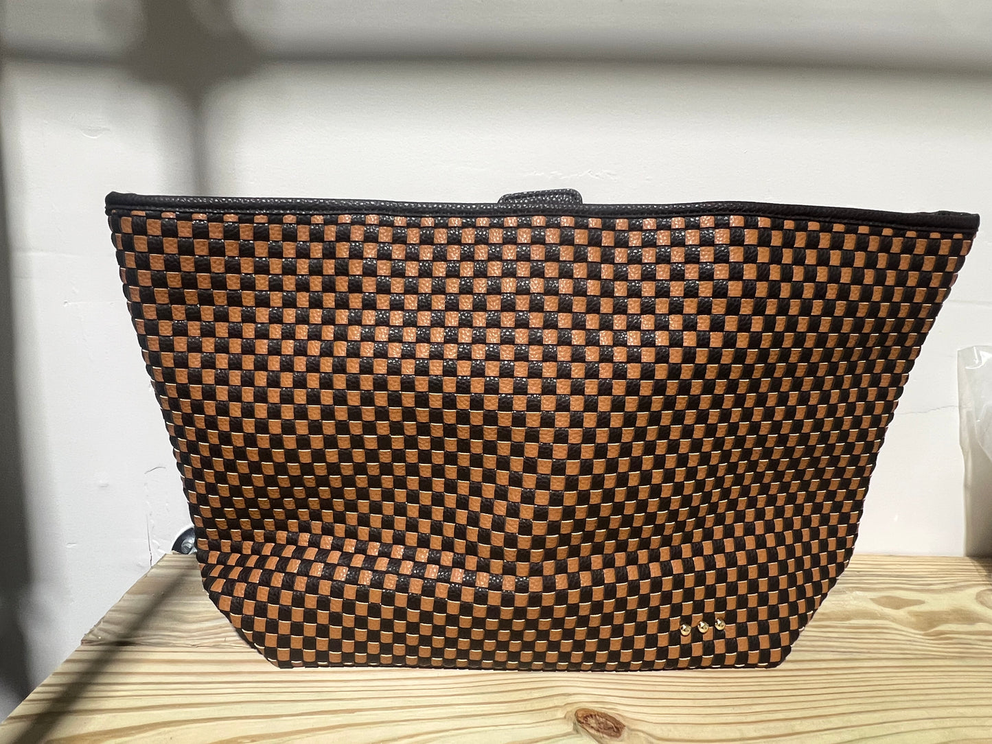 Woven Tiffany Organizer Tote Bag