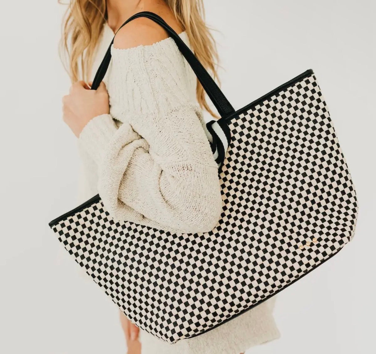 Woven Tiffany Organizer Tote Bag