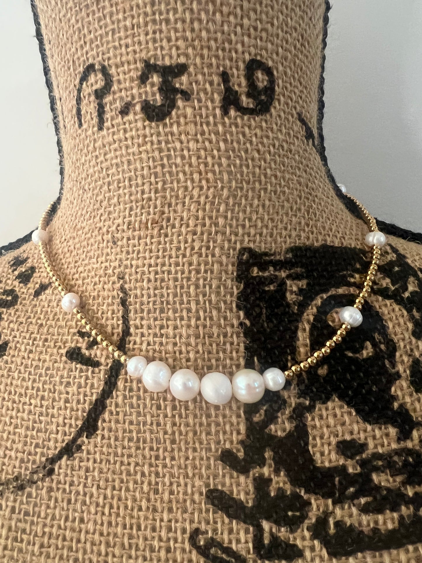 Pearl Beaded Adjustable Necklace
