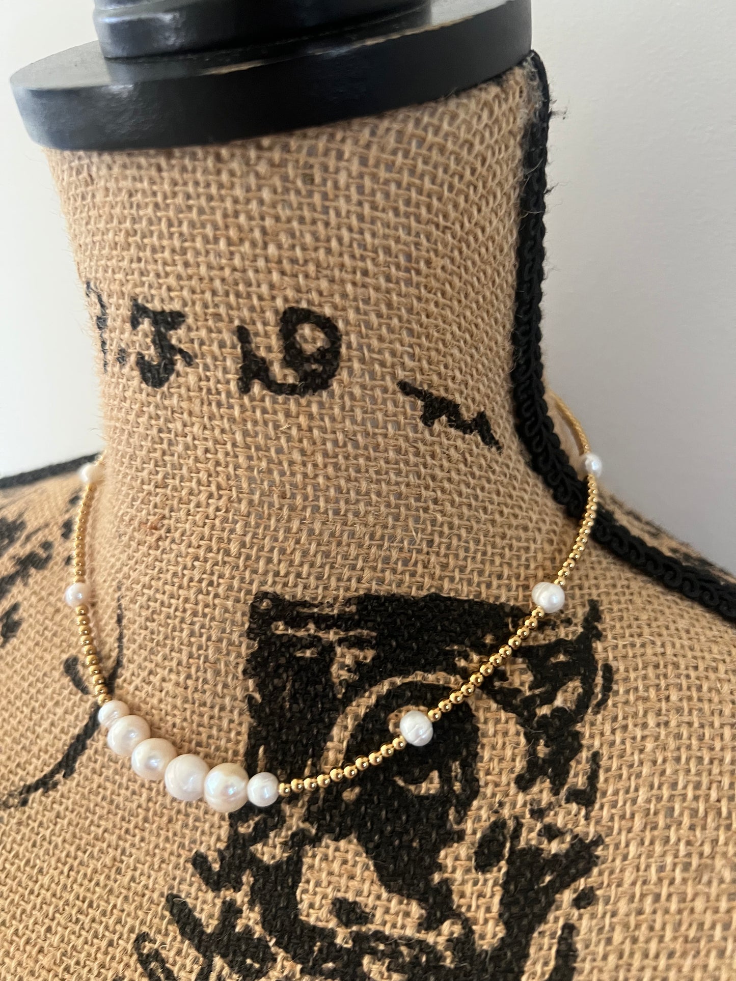 Pearl Beaded Adjustable Necklace