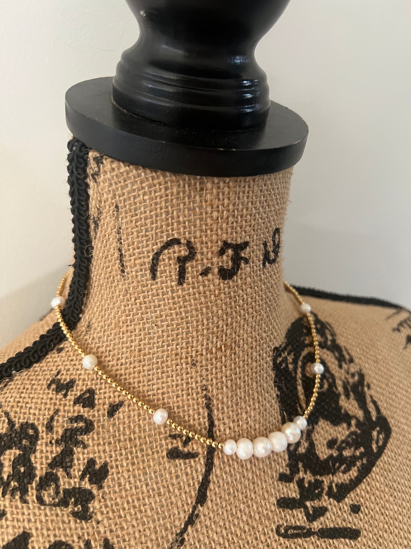 Pearl Beaded Adjustable Necklace