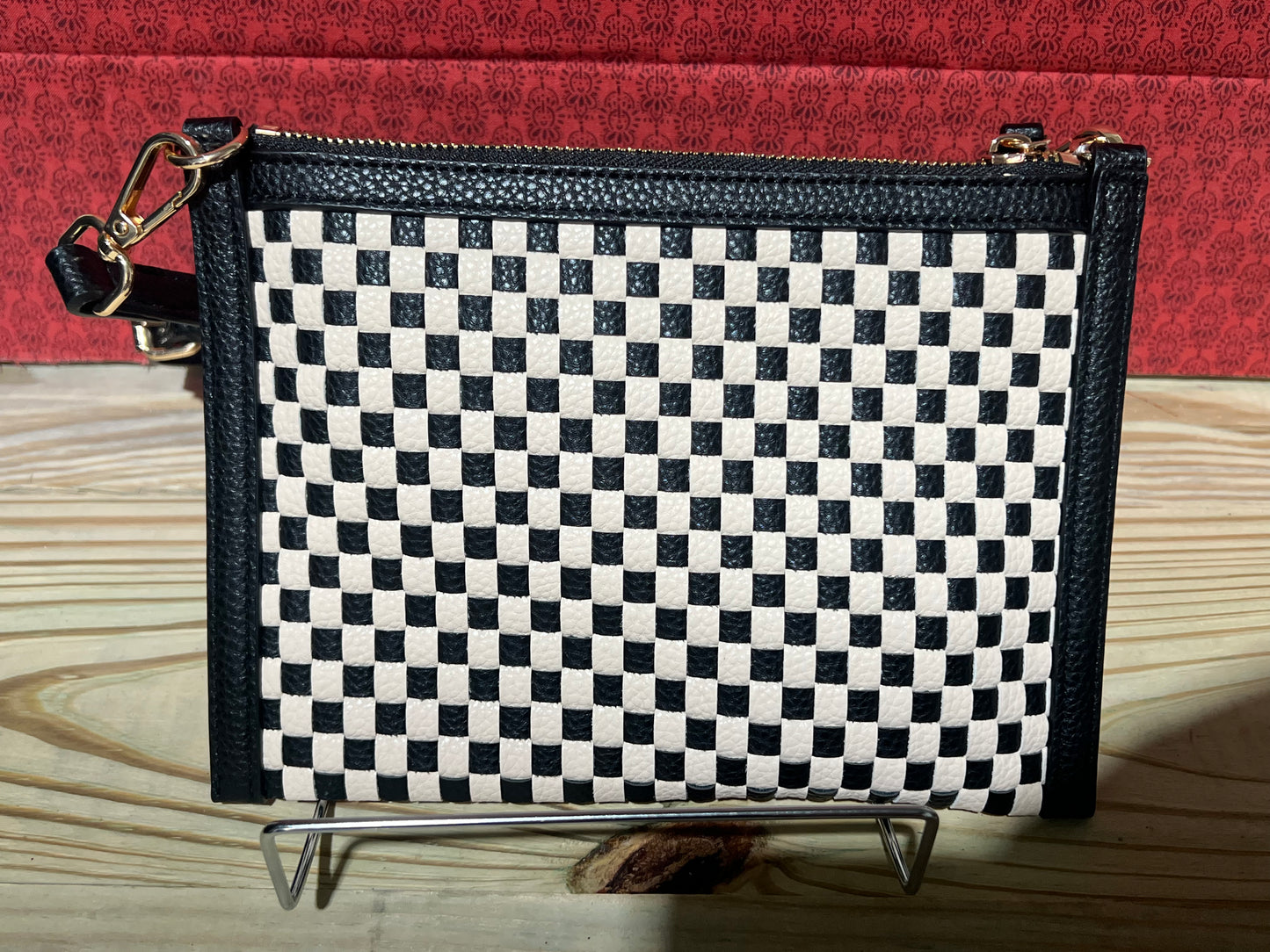 Veda Woven Crossbody and Clutch Bag