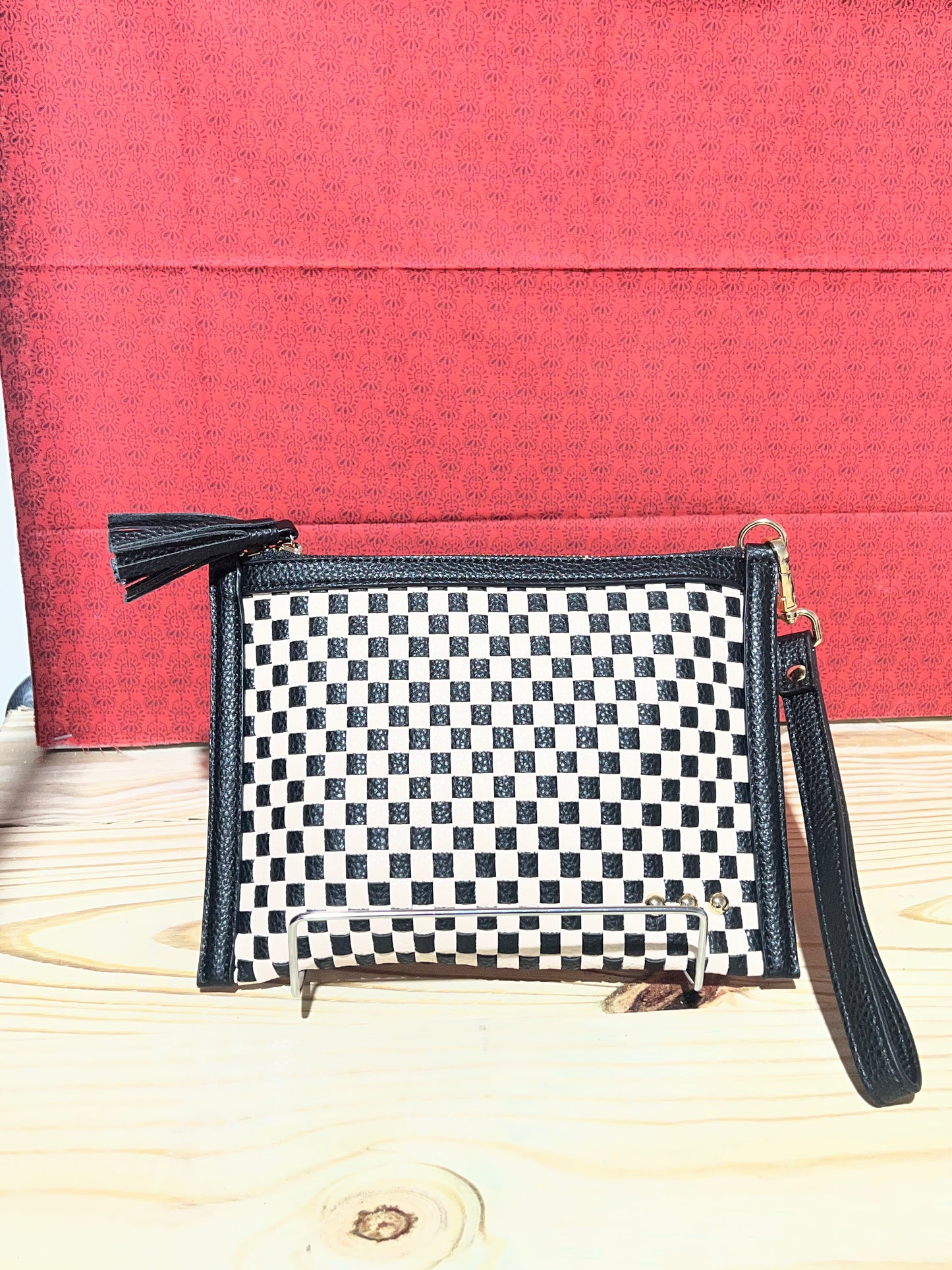 Veda Woven Crossbody and Clutch Bag