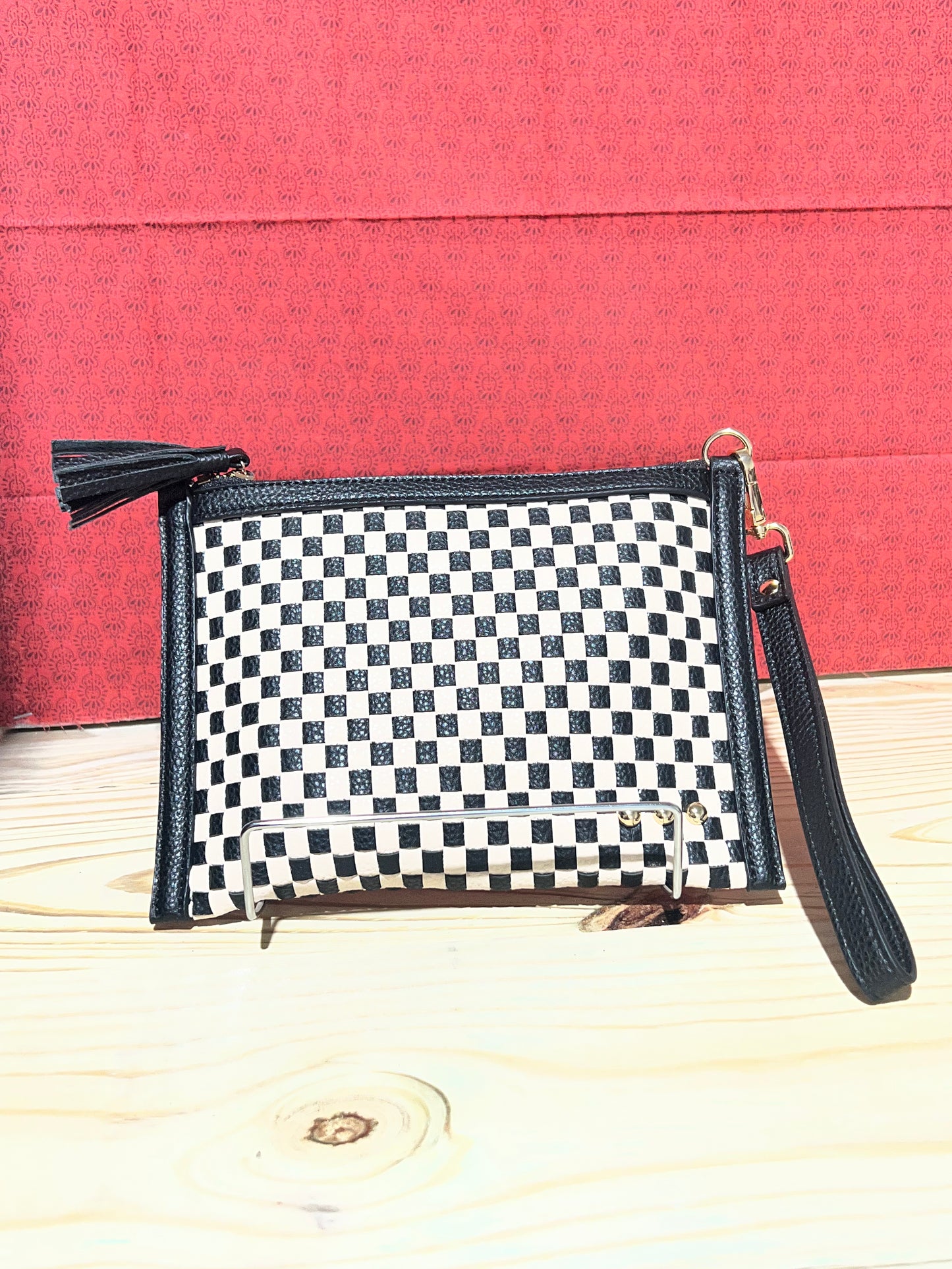 Veda Woven Crossbody and Clutch Bag