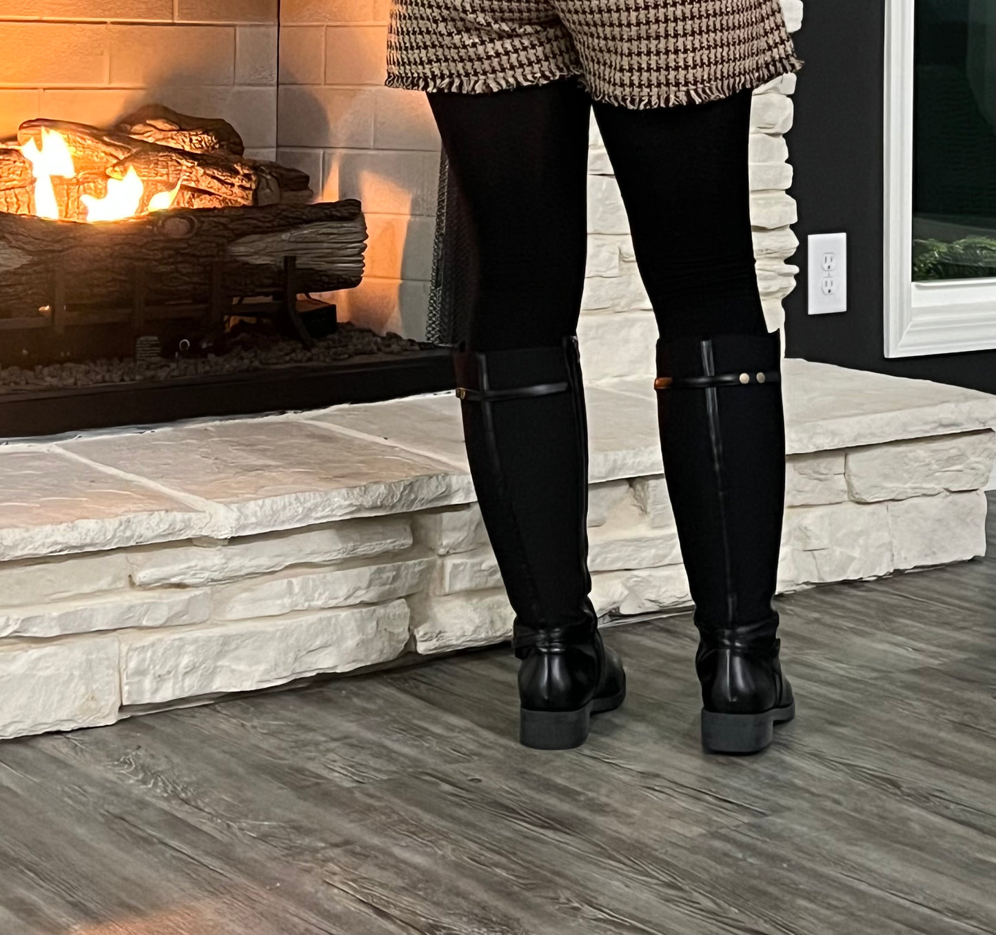 Knee High Chunky Low Heel Boots