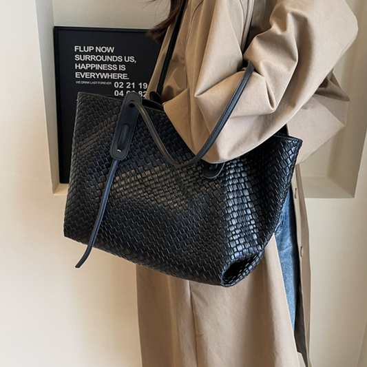 Large Capacity Woven Vintage Shoulder Tote Bag ZK3103