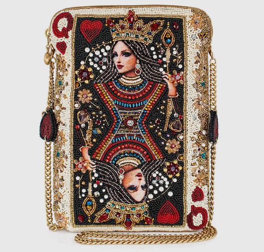 The Queen Beaded Crossbody Clutch