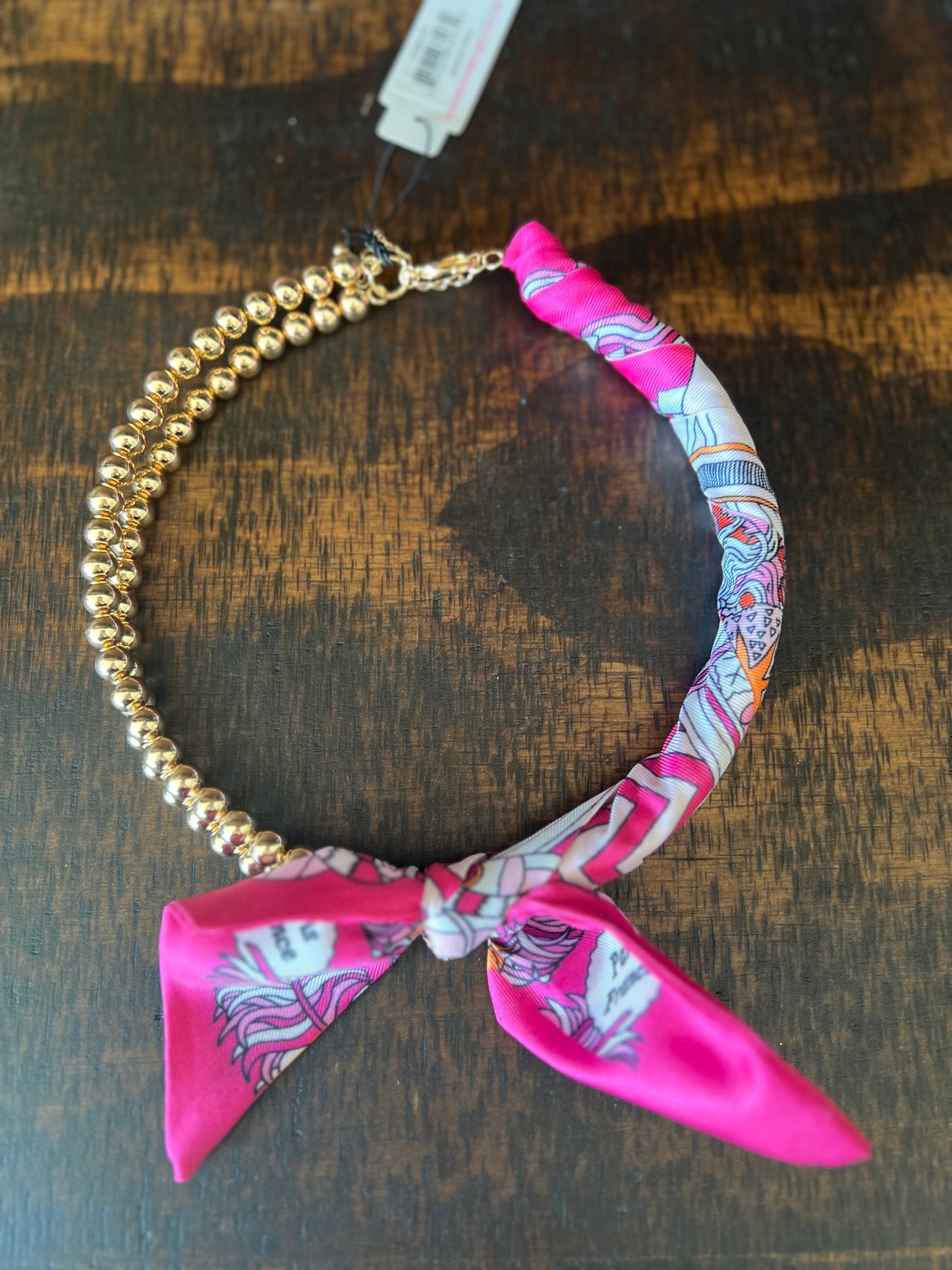 Cassie Belp Bead Scarf Necklace