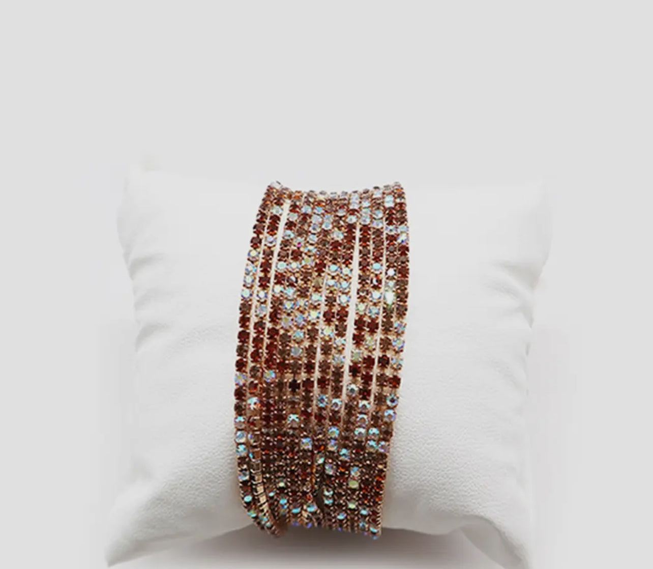 12 Layer Strand Stretch Crystal Stone Bracelets