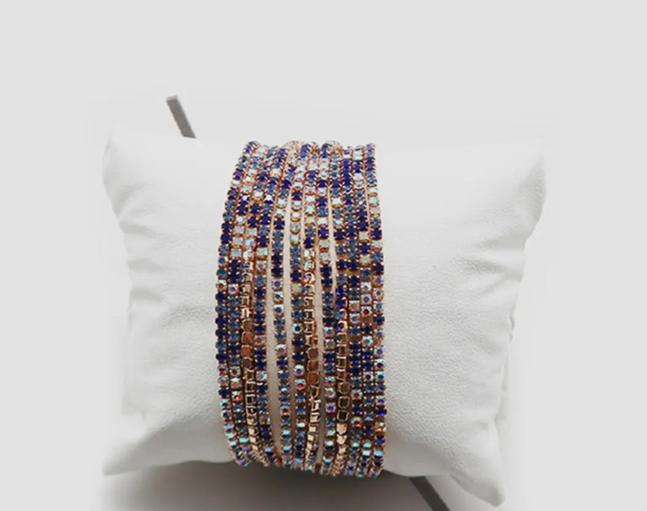 12 Layer Strand Stretch Crystal Stone Bracelets