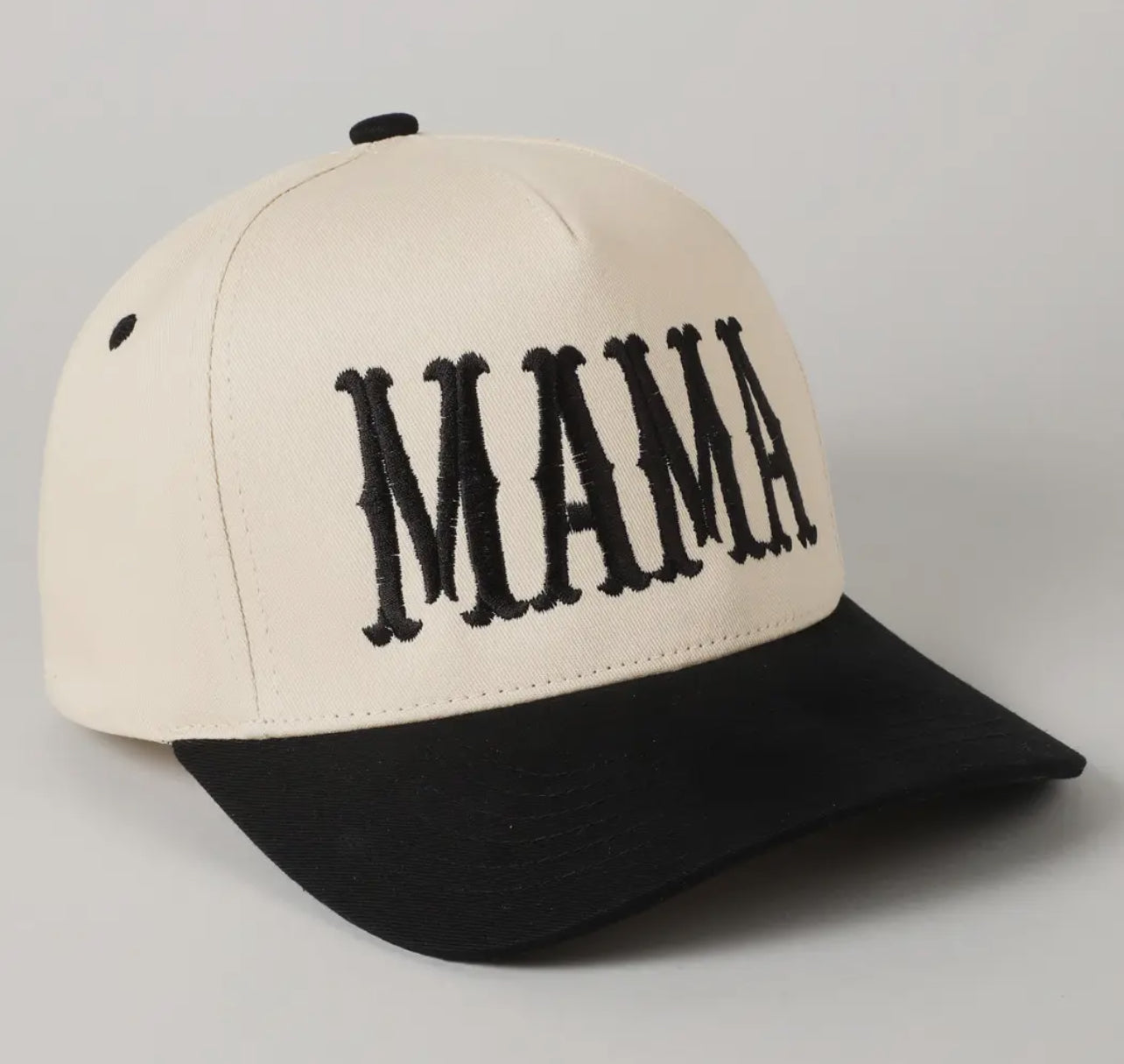 MAMA Typographic Design Embroidery Baseball Cap
