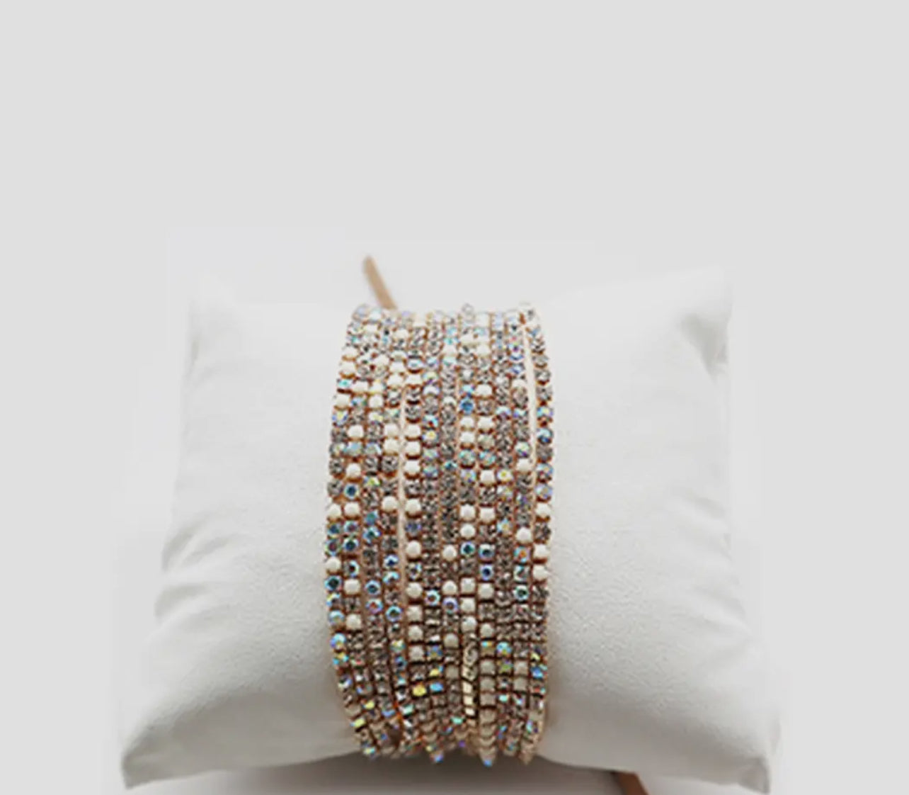 12 Layer Strand Stretch Crystal Stone Bracelets