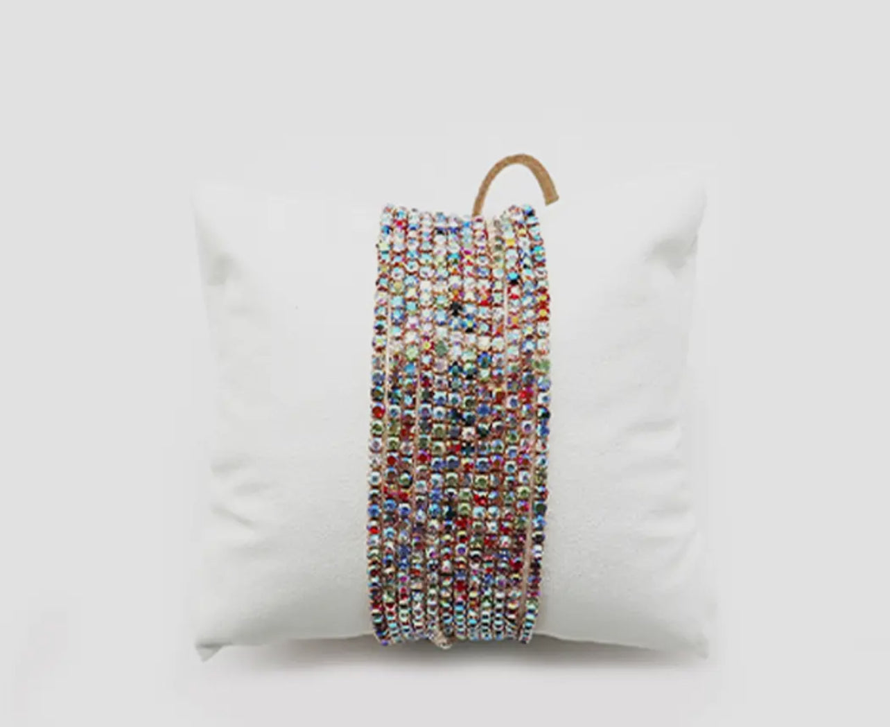 12 Layer Strand Stretch Crystal Stone Bracelets