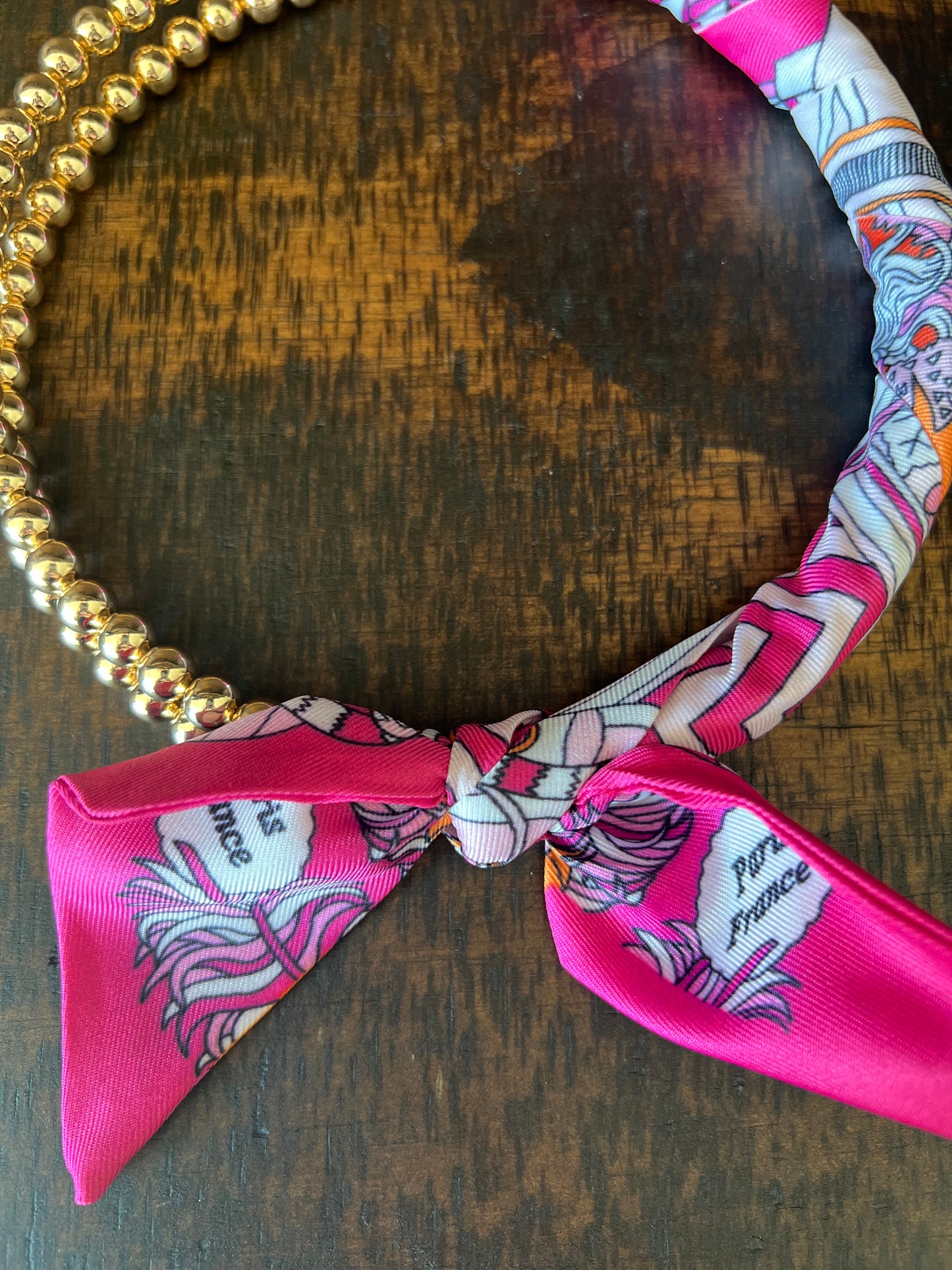 Cassie Belp Bead Scarf Necklace