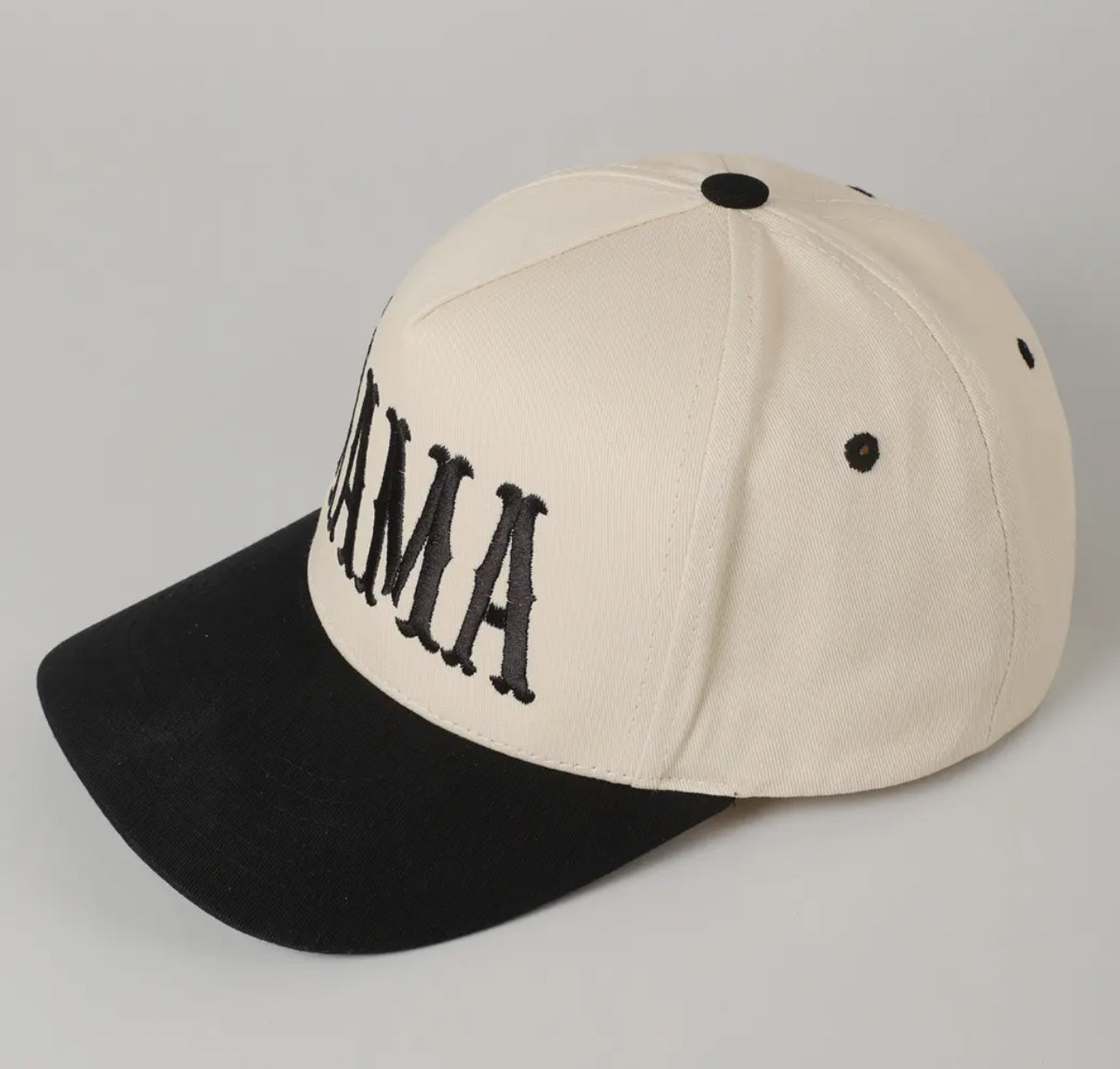 MAMA Typographic Design Embroidery Baseball Cap