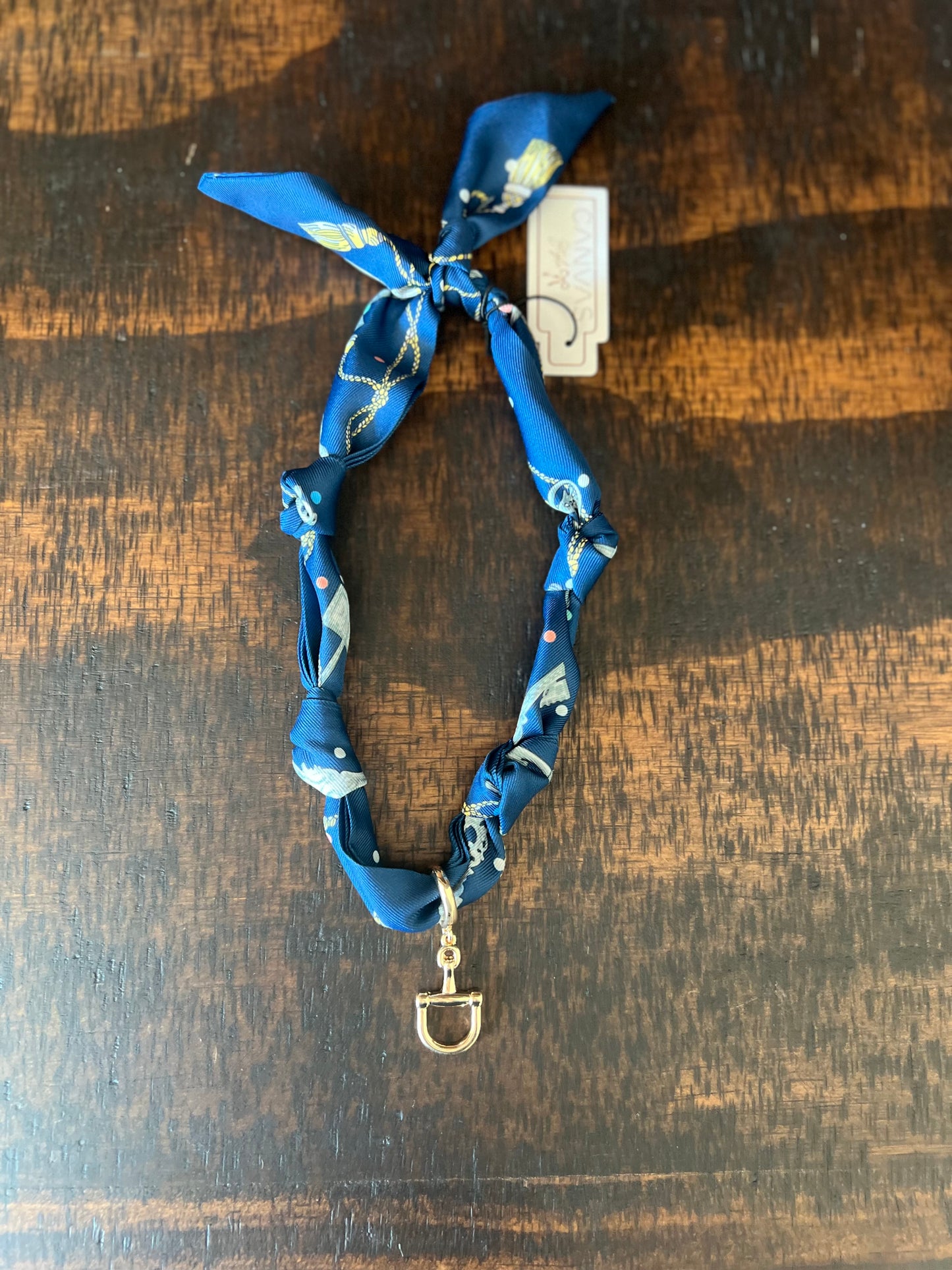 Cinnamon Horse Bit Scarf Necklace