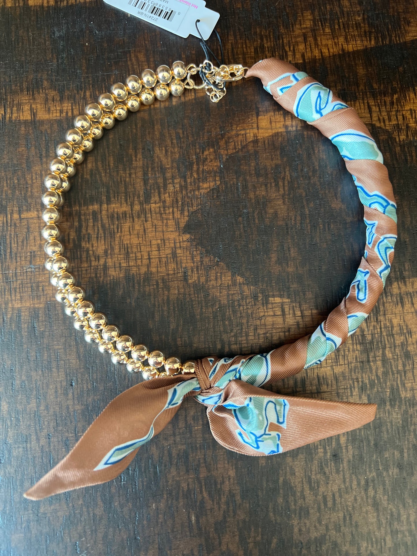 Winnie Ball Bead Scarf Neck