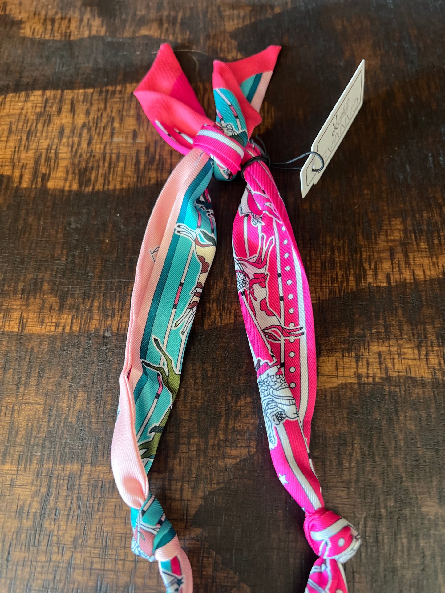 Sophia Glowing Heart Scarf Necklace