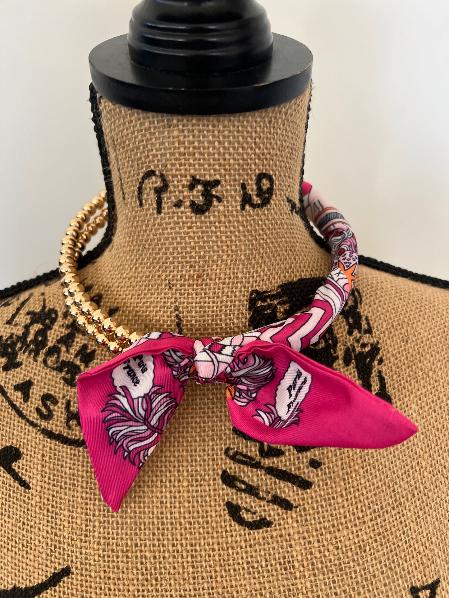 Cassie Belp Bead Scarf Necklace