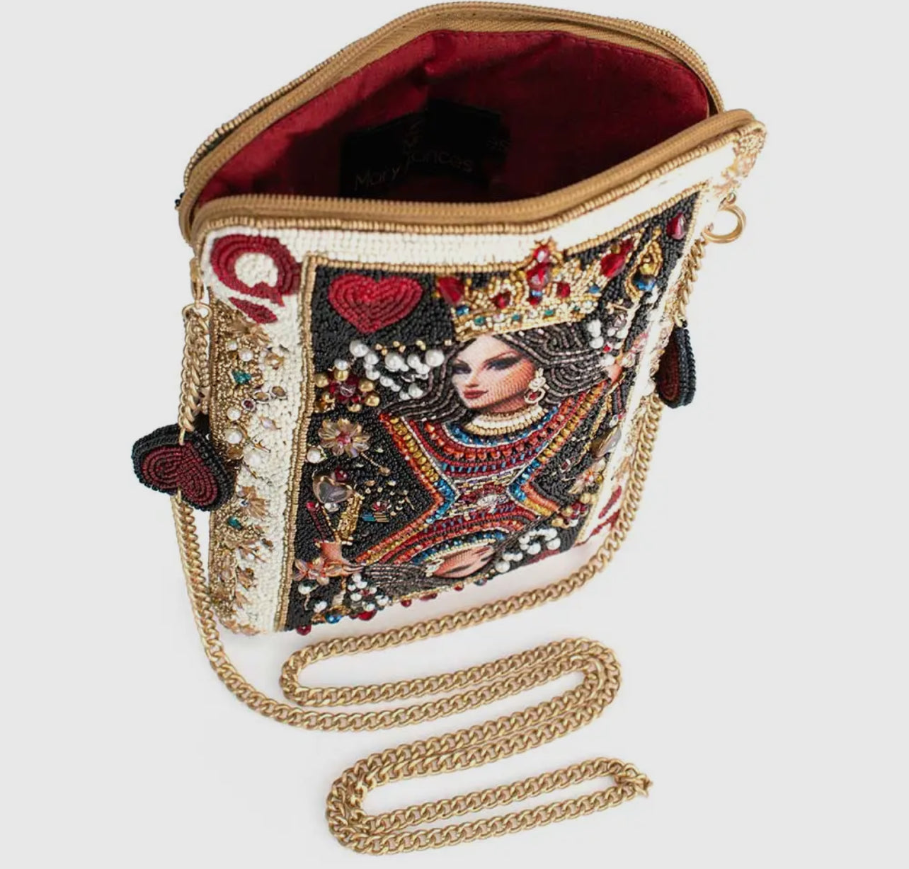 The Queen Beaded Crossbody Clutch